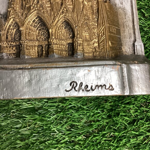 Rheims Notre Dame Cathedral Bookends Vintage - Picture 9 of 14